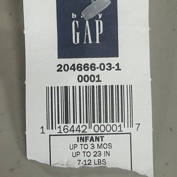 Baby Gap Vintage Overalls 0-3 Months White with Flowers NWT - Picture 10 of 11